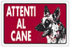 Cartello alluminio 30x20 - Attenti al cane