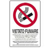 Cartello alluminio 30x20 - Vietato Fumare