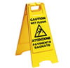 Cartello plastica 67x31x4 - Attenzione pavimento bagnato