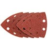 5 fogli triangolari carta abrasiva con velcro art.58-014 Graphite