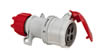 Presa rossa Argo cablaggio vite 3P T16A 380V FME 71104V