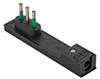 Spina salvaspazio nera Clock FME 80091 grande 16A