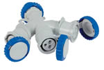 Adattatore industriale triplo Fanton 73120