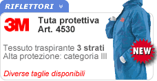 Tuta protettiva traspirante 3M Art 4530 tuta da lavoro protettiva traspirante