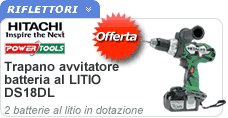 Trapano avvitatore batteria litio Hitachi Trapano avvitatore batteria litio Hitachi