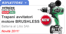 Elettroutensili Hitachi motore brushless Avvitatori Hitachi batteria al litio motore Brushless