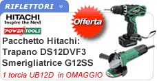 Offerta Elettroutensili Hitachi Pacchetto offerta Hitachi