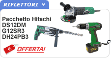 Pacchetto tris elettroutensili Hitachi HITACHI DS14DM-G12SR3-DH24PB3
