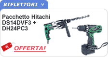 Pacchetto elettroutensili Hitachi Hitachi DS14DVF3-DH24PC3
