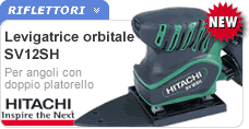 Levigatrice orbitale e per angoli Hitachi SV12SH Levigatrice orbitale Hitachi SV12SH
