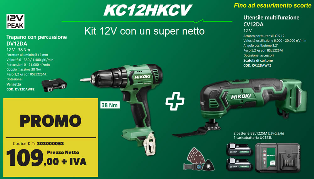 Kit HiKOKI KC12HKCV