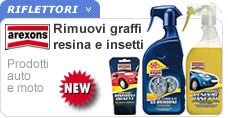Detergenti Arexons rimuovi graffi, resina e insetti Detergenti per auto Arexons