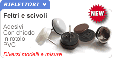 Feltrini scivoli e paracolpi antigraffio e antiurto Feltrini scivoli e paracolpi antigraffio e antiurto