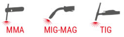 MIG MAG e TIG
