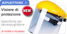 Visiere di protezione per decespugliatore Visiere protettive per decespugliatore