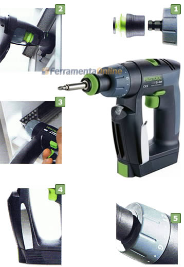 Trapano avvitatore batteria litio CXS Li 1,5 Set 