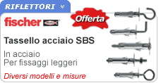 Tasselli acciaio Fischer SBS Tasselli acciaio Fischer SBS