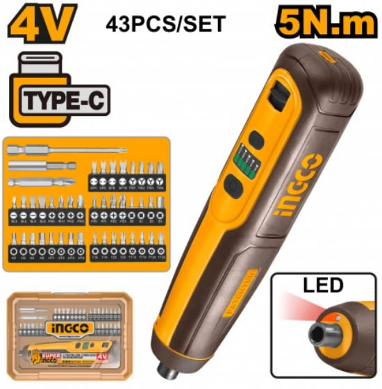 Cacciavite a batteria CSDLI04062 INGCO