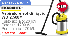 Aspiratore solidi liquidi Kaercher Aspiratore solidi liquidi WD5.200M Karcher