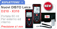 Misuratori laser Disto Leica Geosistems D210 e X310 Misuratori laser Disto Leica Geosistems D210 e X310