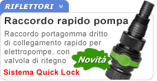 Raccordo rapido dritto per pompa Ribimex