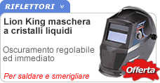 Maschera saldatura Lion King 2 Maschera saldatura e smerigliatura cristalli liquidi