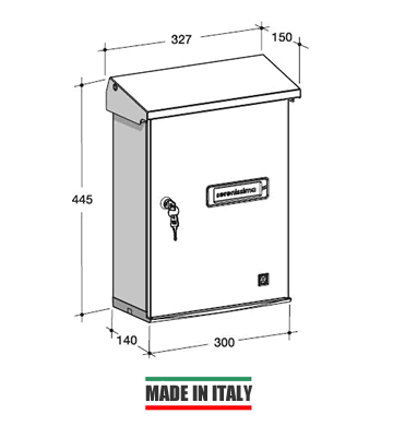 Dimensioni cassetta posta Serenissima