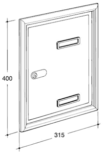 Sportello incasso 315x400 mm