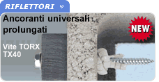 Tasselli espansione con vite TSP Tasselli espansione con vite Testa svasata piana