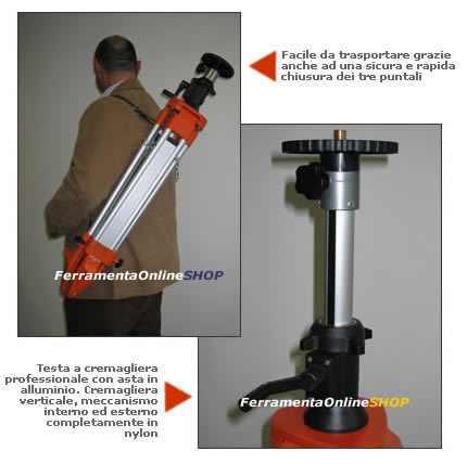 Cavalletto per livello laser