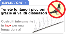 Sistemi di allontanamento piccioni