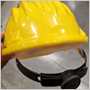 Elmetto giallo con regolazione