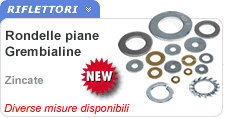 Rondelle piane zincate Rondelle grembialine piane
