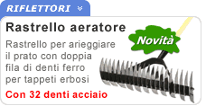 Rastrello aeratore doppio 32 denti