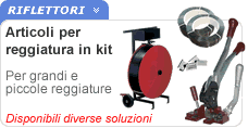 Materiale per imballo con reggette Materiale per imballo con reggette