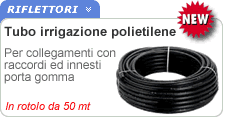Tubo polietilene per impianti irrigazione
