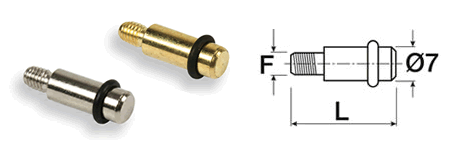 Perno reggiripiano con anello