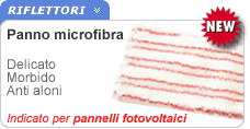 Panno microfibra ricambio spazzolone Solar Wash