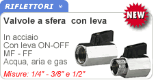 Valvole a sfera in acciaio