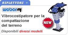 Vibrocostipatori verticali per la compattazione del terreno - Weber MT Vibrocostipatori verticali per la compattazione del terreno - Weber MT